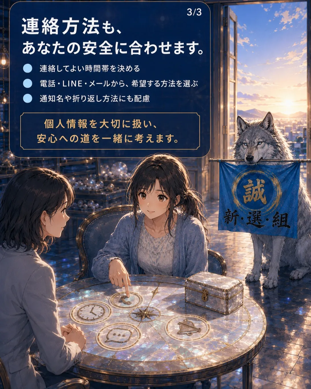 私たちの存在で安心を。