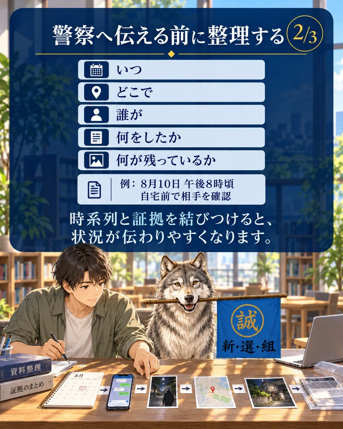 「不安なときは、情報がカギになります🔍」